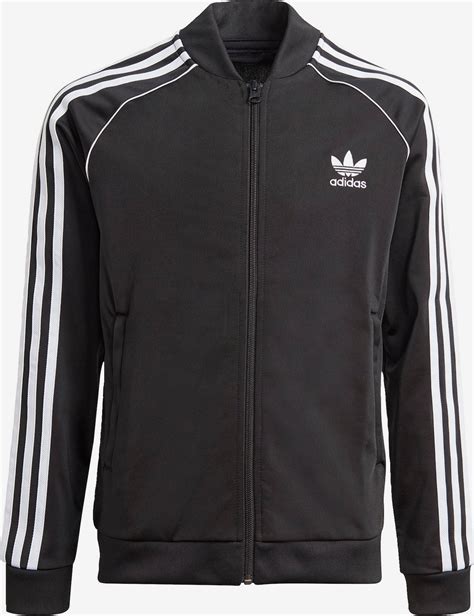 zwart adidas pak